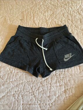 Nike Women’s Charcoal Athletic Drawstring Pocket Shorts